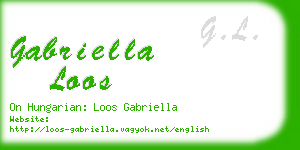 gabriella loos business card